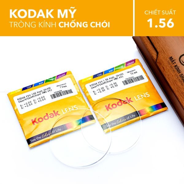 Tròng Kính Kodak Mỹ Chống Chói 1.56