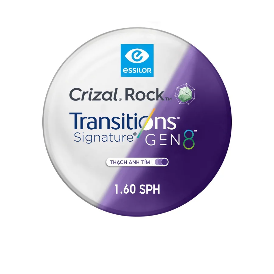 Tròng kính đổi màu Essilor Transitions Signature Gen 8