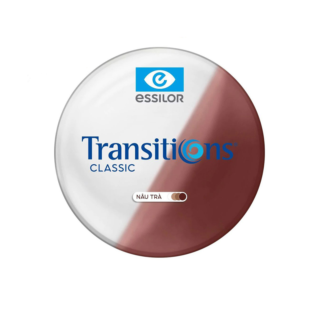 Tròng Kính Đổi Màu Essilor Transitions Classic Màu Nâu / Trà